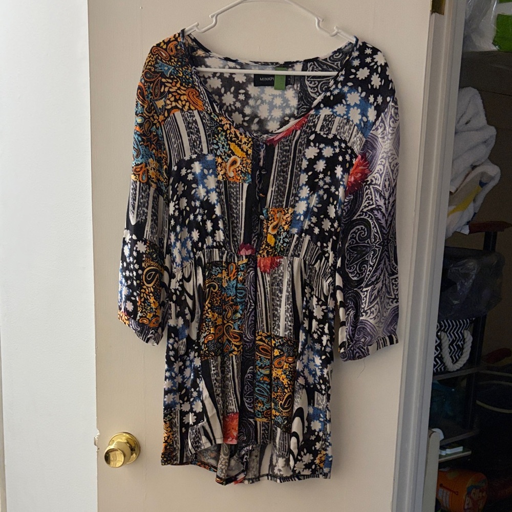 MinkPink funky print Floral Patterned romper